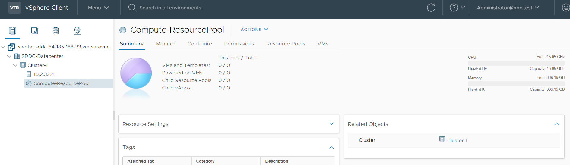 AD authentication for vCenter in VMC on AWS